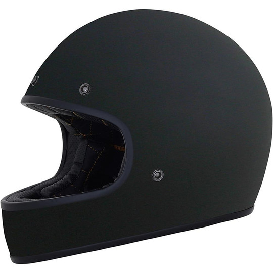 Afx FX-78 Vintage Integral Motorcycle Helmet in Matt Black Mono Fiber
