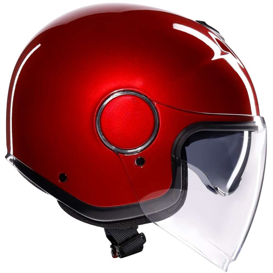 AGV ETERES MONO CORSA Jet Motorcycle Helmet Red