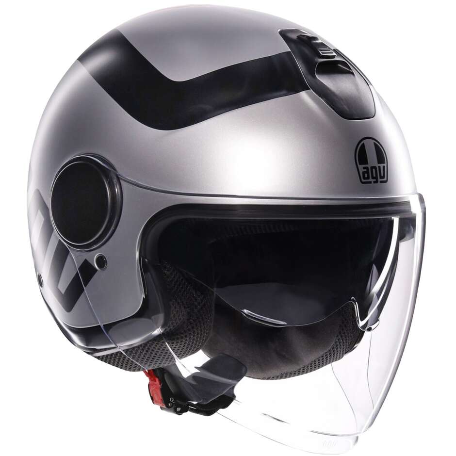 AGV ETERES RIMINI Jet Motorcycle Helmet Matt Grey Black
