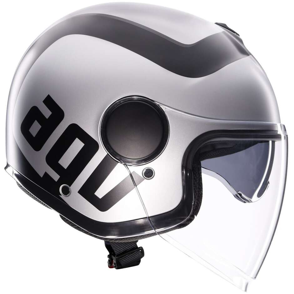 AGV ETERES RIMINI Jet Motorcycle Helmet Matt Grey Black