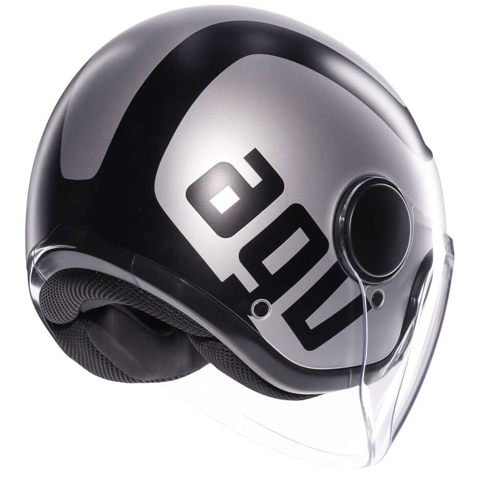 AGV ETERES RIMINI Jet Motorcycle Helmet Matt Grey Black
