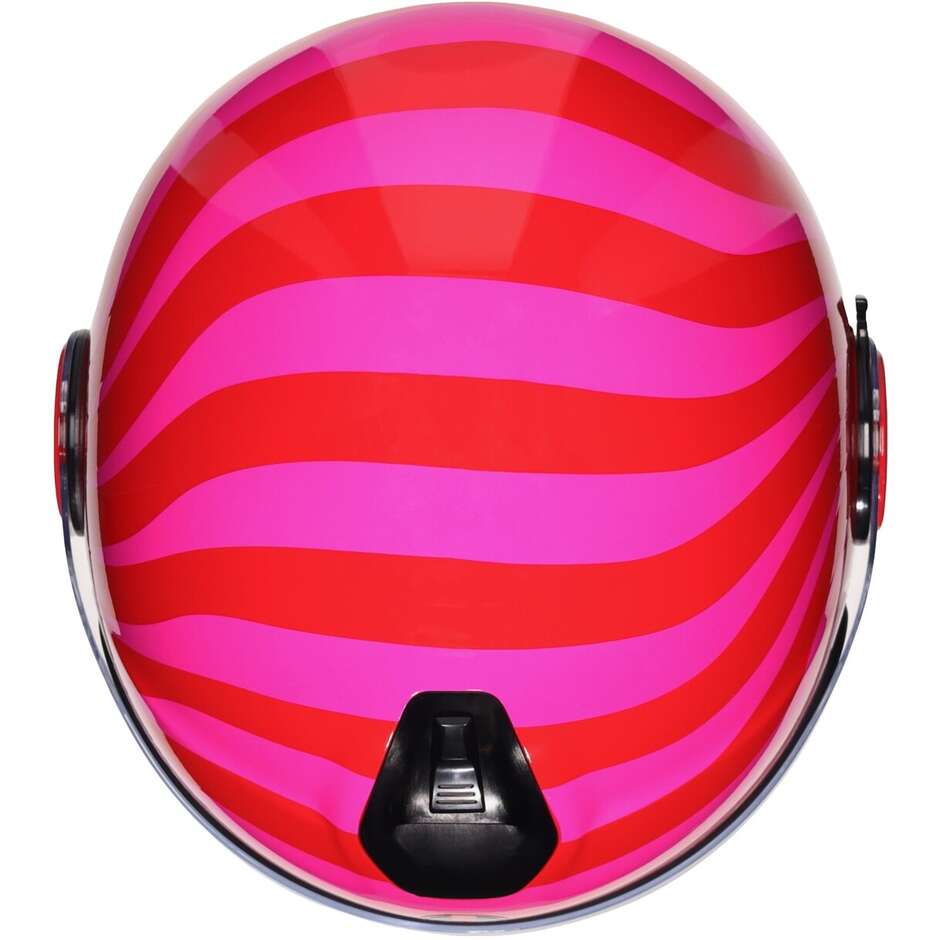 AGV ETERES TROPEA Jet Motorradhelm Rot Rosa