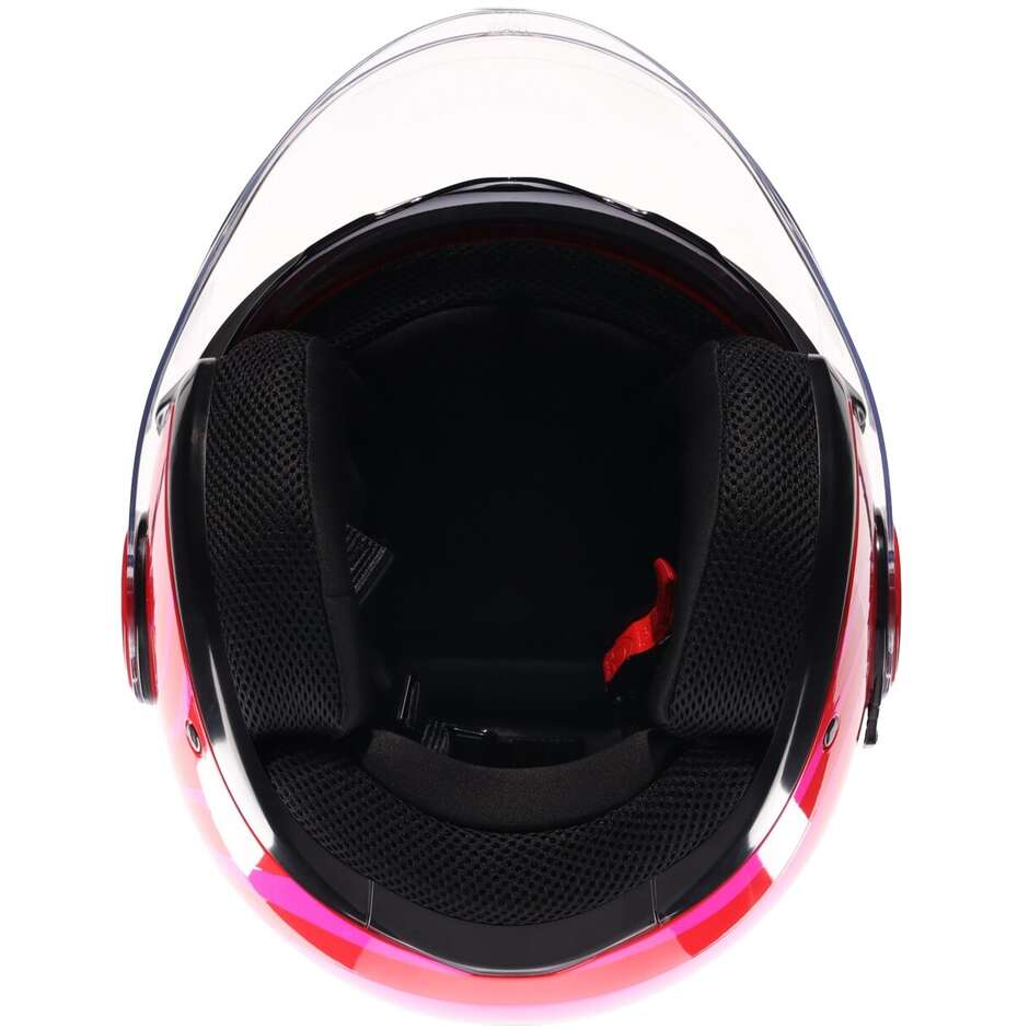 AGV ETERES TROPEA Jet Motorradhelm Rot Rosa