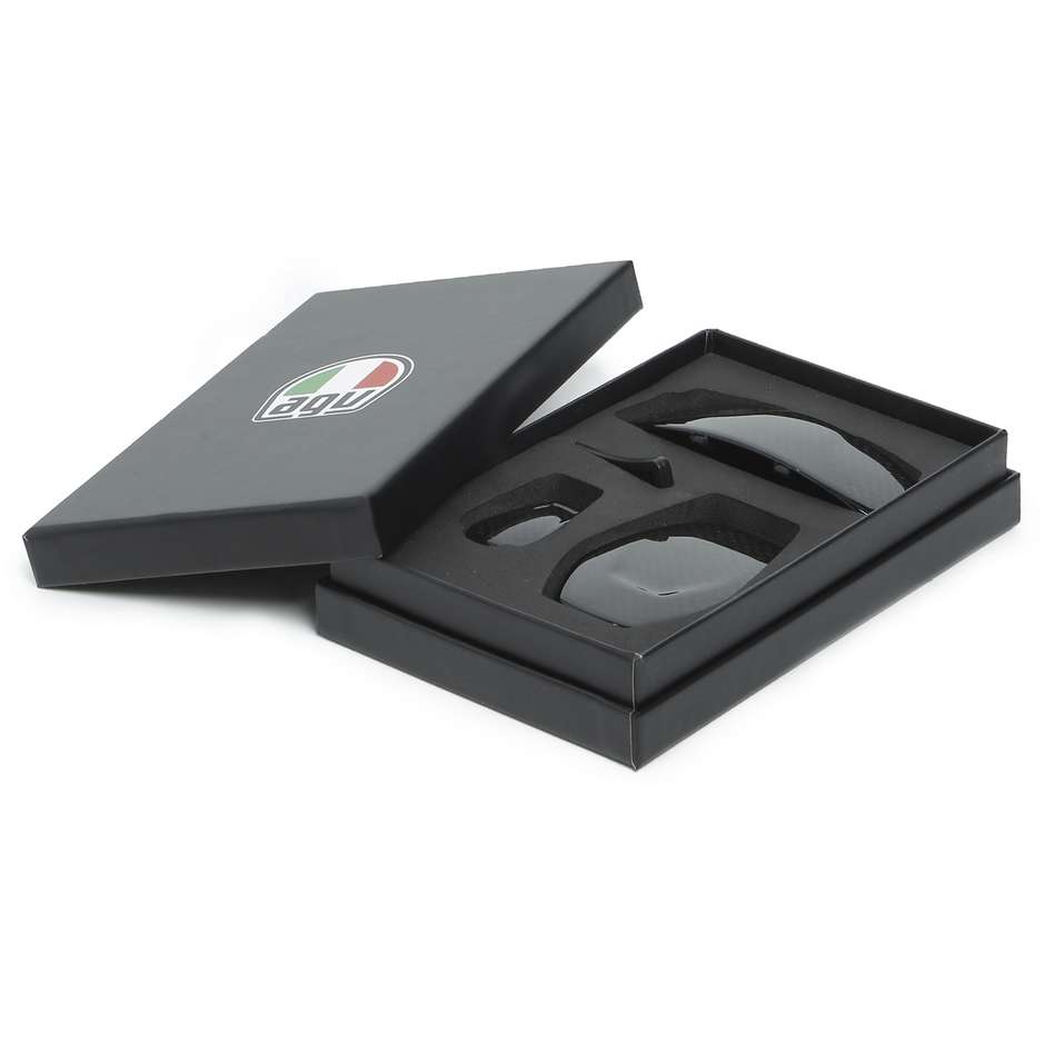 Agv Glossy Carbon Air Vents Kit für SPORTMODULAR Helm