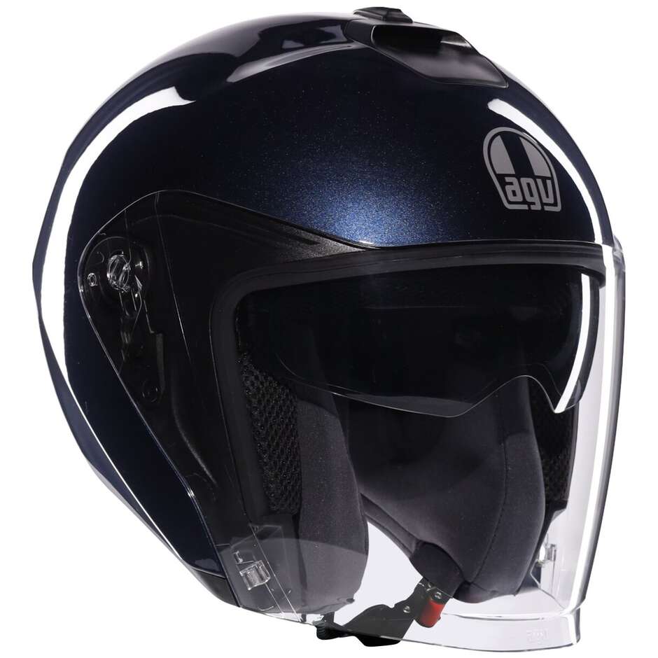 AGV IRIDES MONO Jet Motorcycle Helmet Deep Blue