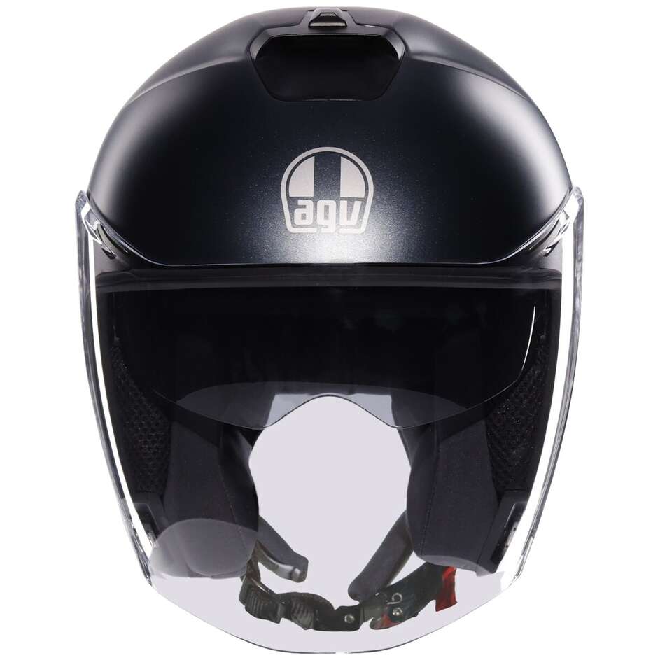 AGV IRIDES MONO Jet Motorradhelm Mattgrau Schiefer