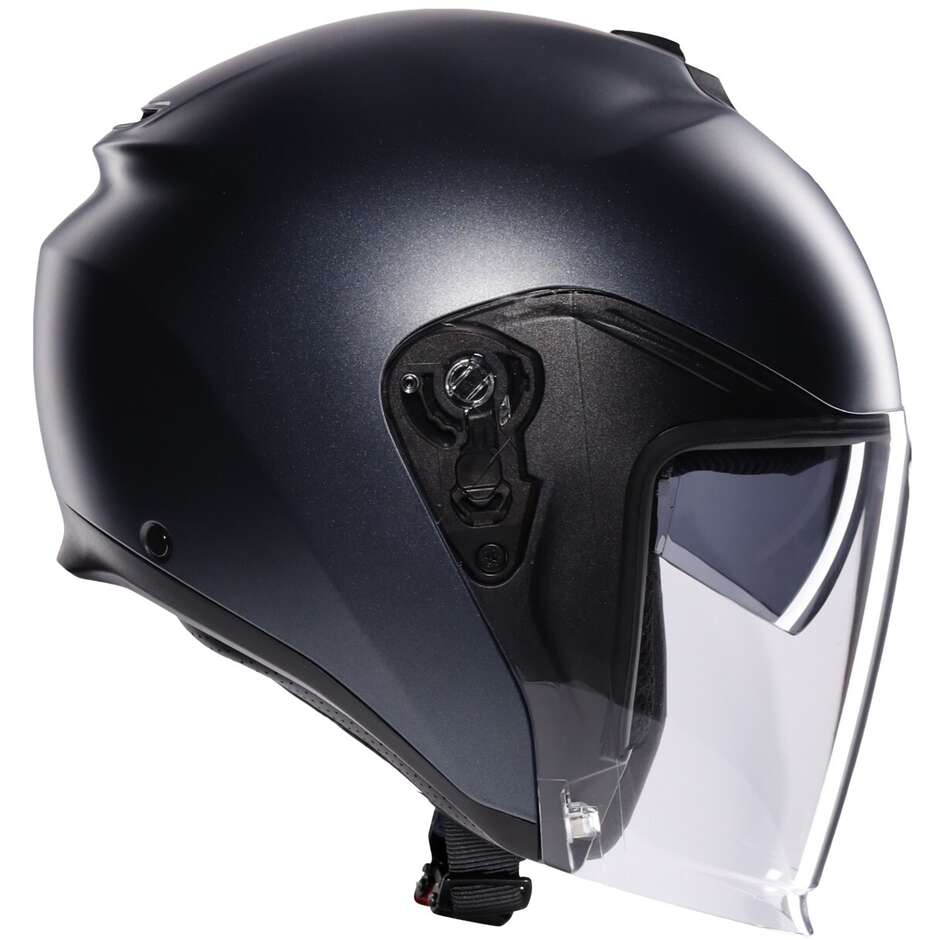 AGV IRIDES MONO Jet Motorradhelm Mattgrau Schiefer