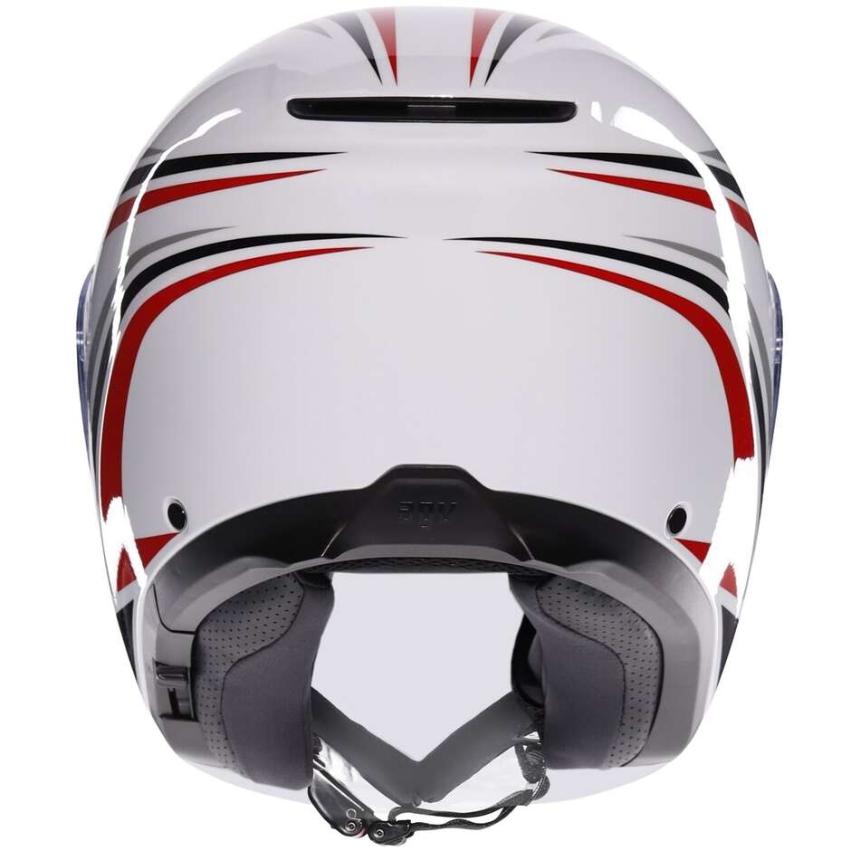 AGV IRIDES TOLOSA Jet Motorcycle Helmet Black Grey Red