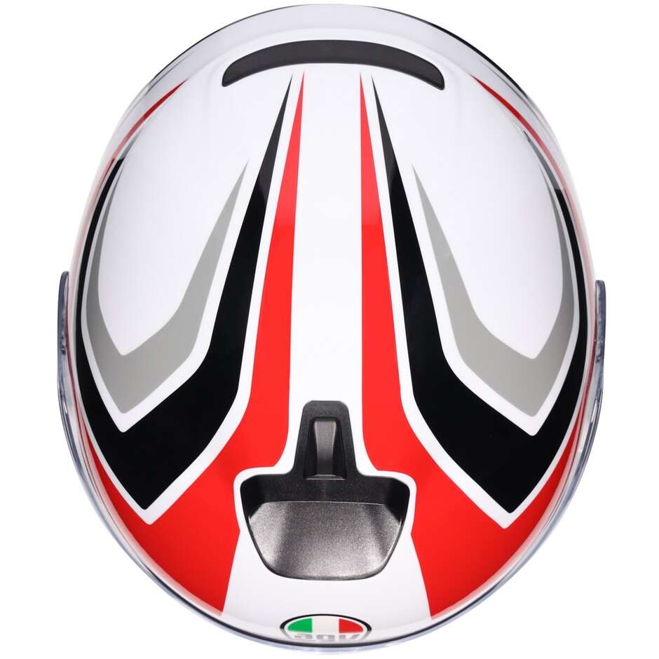 AGV IRIDES TOLOSA Jet Motorcycle Helmet Black Grey Red