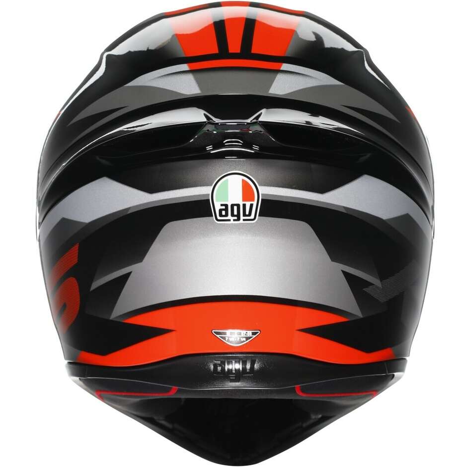 Agv K1 S FASTLAP Full Face Motorcycle Helmet Black Grey Red