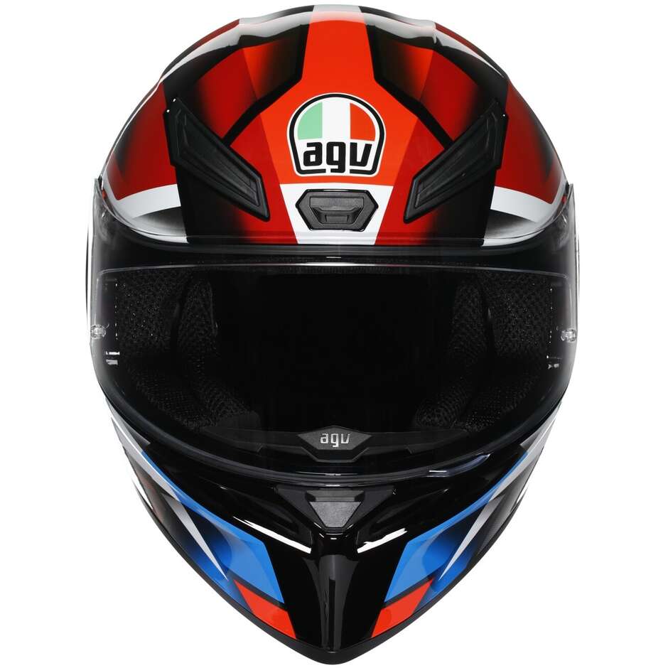 Agv K1 S FASTLAP Full Face Motorcycle Helmet Black Red Blue