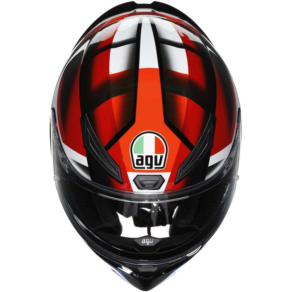 Agv K1 S FASTLAP Full Face Motorcycle Helmet Black Red Blue