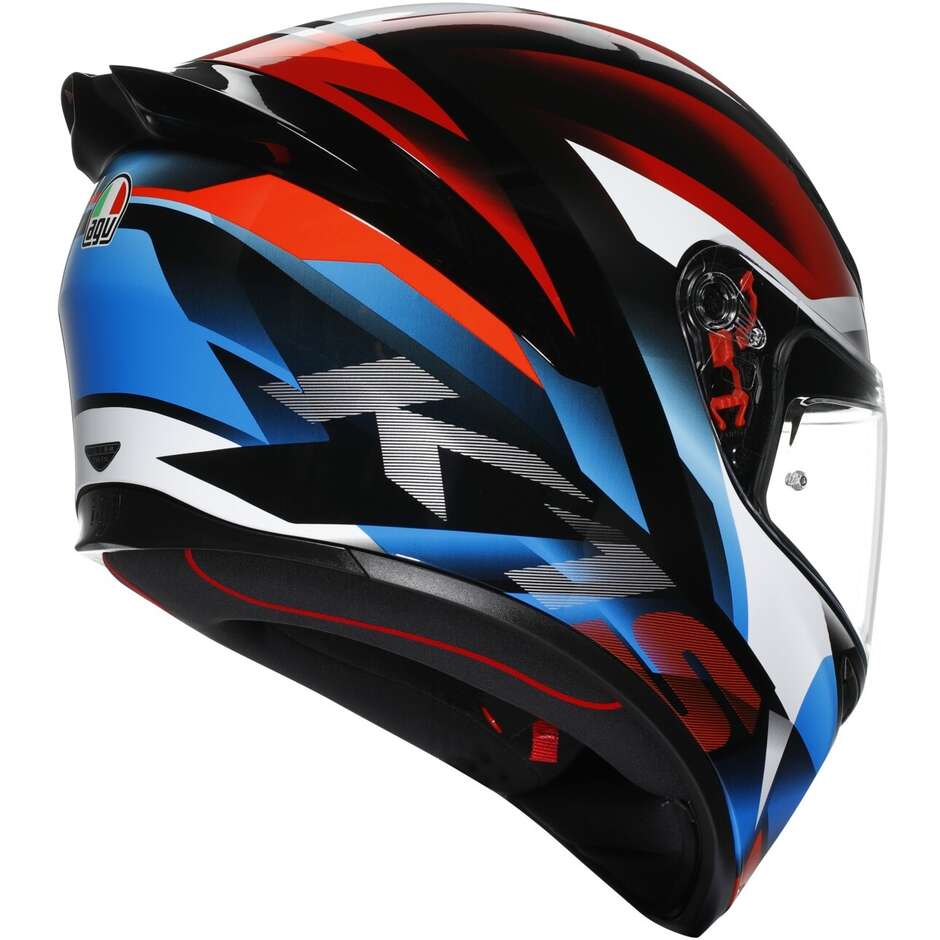 Agv K1 S FASTLAP Full Face Motorcycle Helmet Black Red Blue