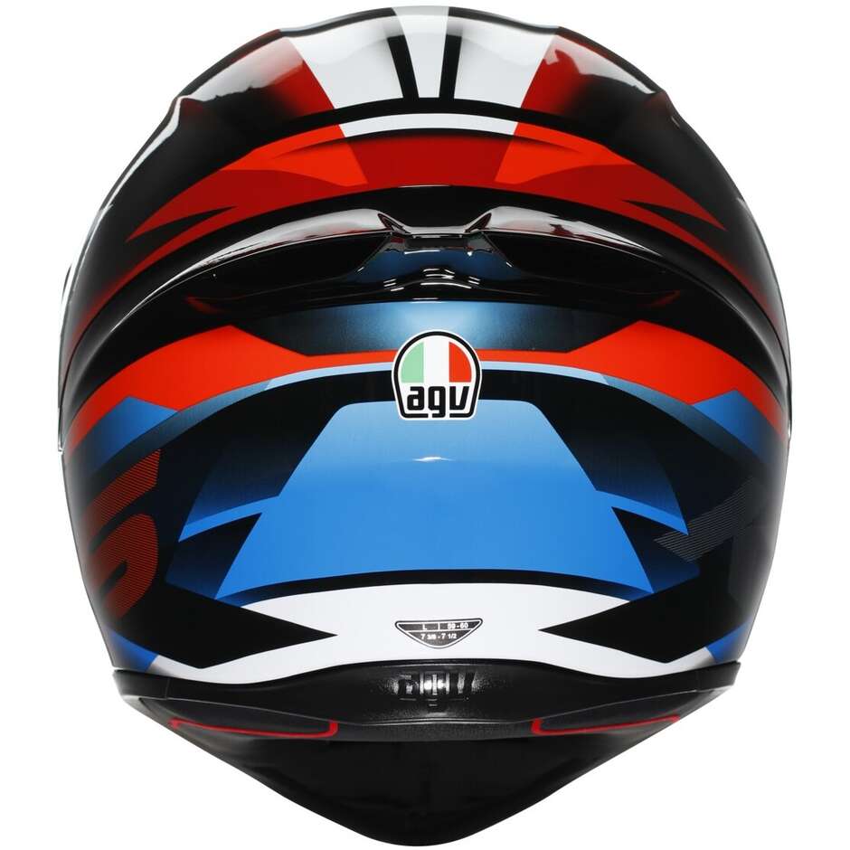 Agv K1 S FASTLAP Full Face Motorcycle Helmet Black Red Blue