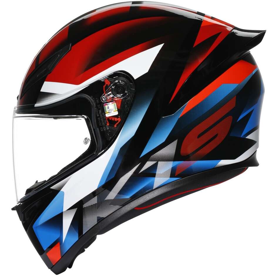 Agv K1 S FASTLAP Full Face Motorcycle Helmet Black Red Blue