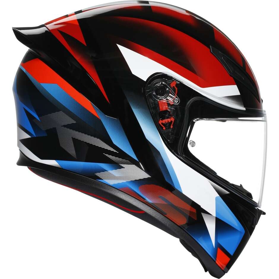 Agv K1 S FASTLAP Full Face Motorcycle Helmet Black Red Blue