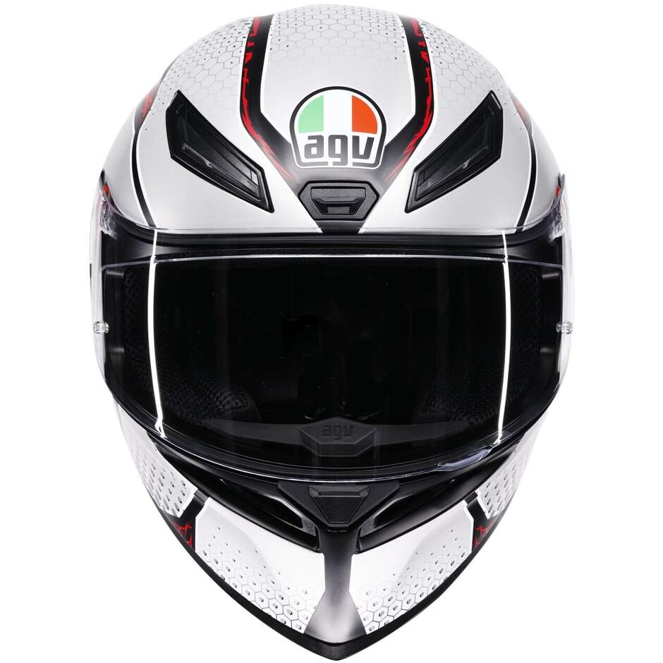 AGV K1 S SPEEDARMOR Full Face Motorcycle Helmet Matte Black Grey Red