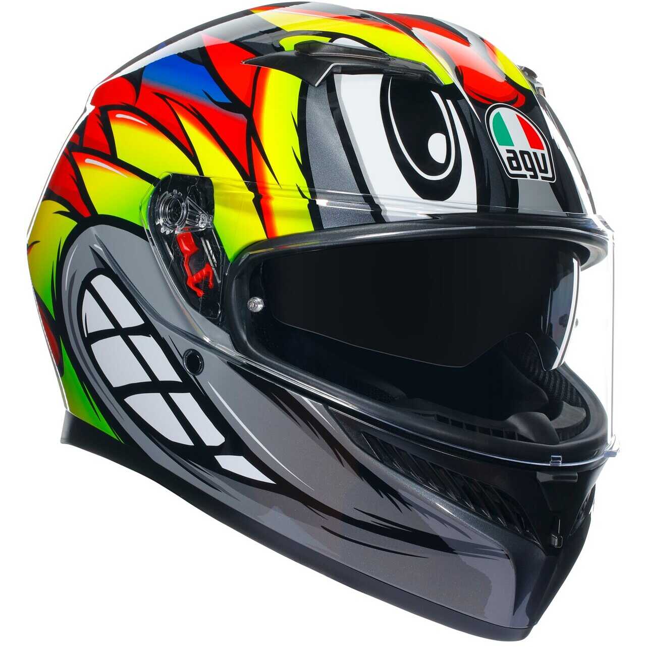 Casco moto AGV K6 S Multi Slashcut Black Grey Red en Stock