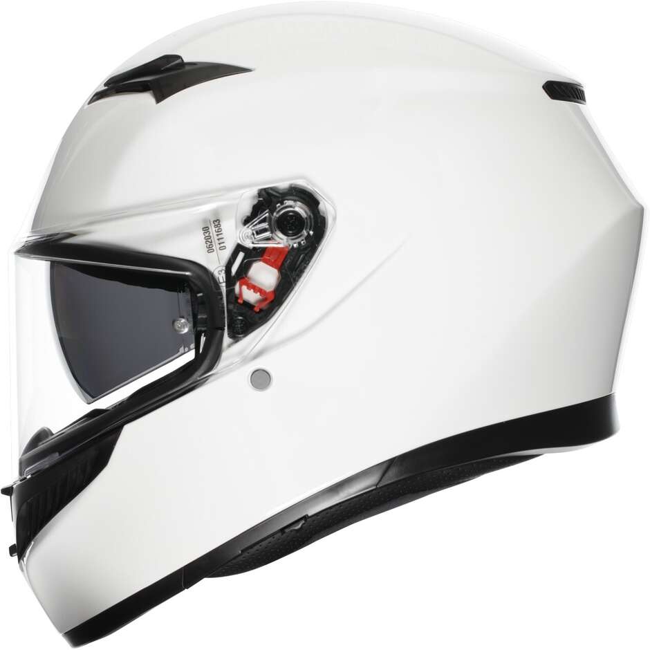 Agv K3 MONO Full Face Motorcycle Helmet White