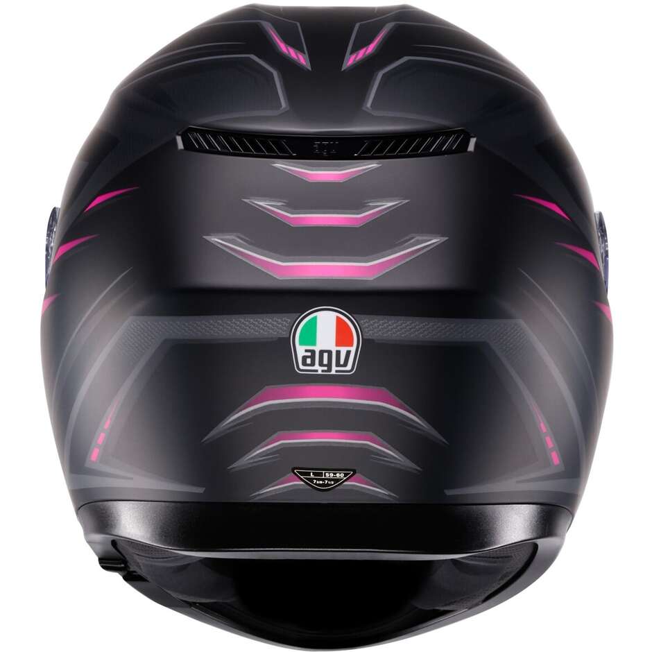 Agv K3 SYTH Integralhelm für Motorräder, mattschwarz-pink
