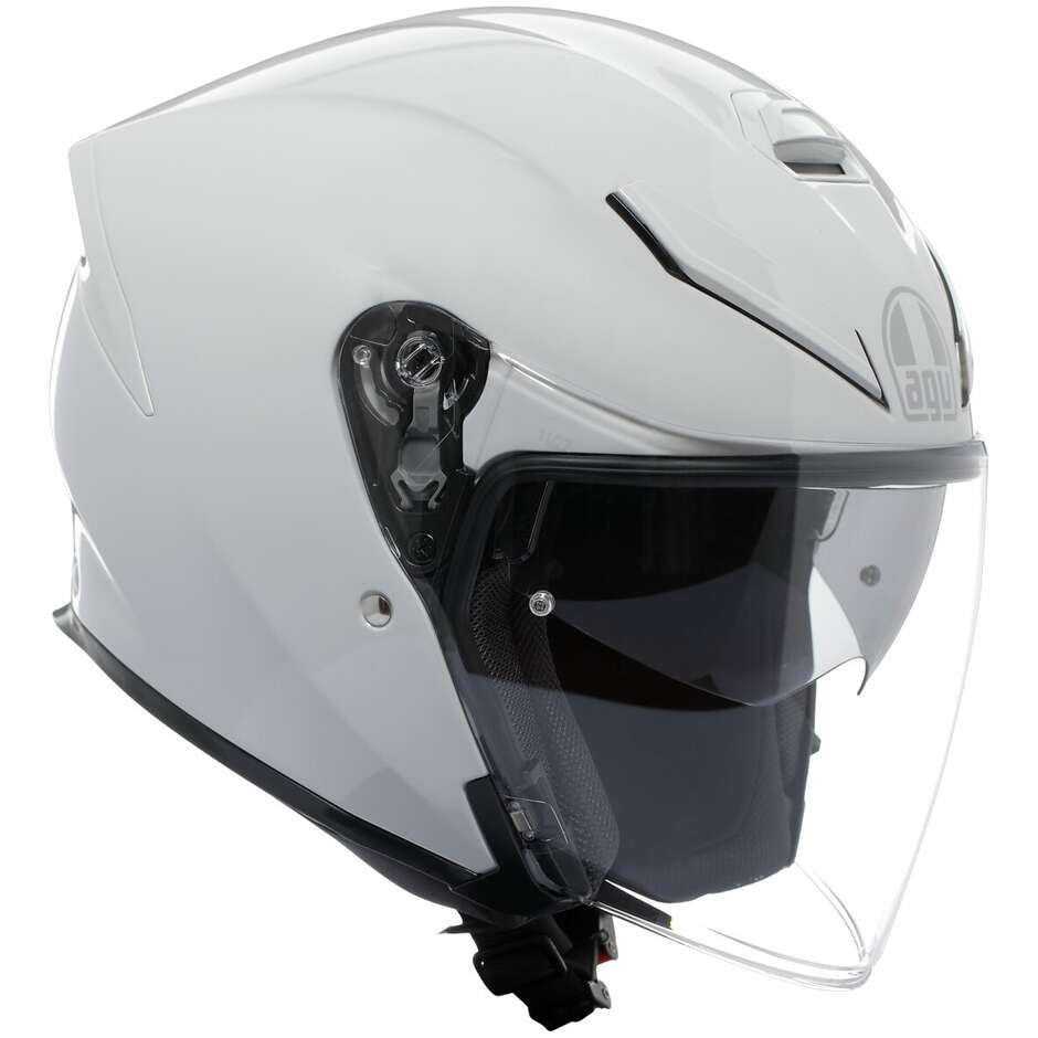 AGV K5 JET EVO MONO Jet Motorcycle Helmet White Stelvio
