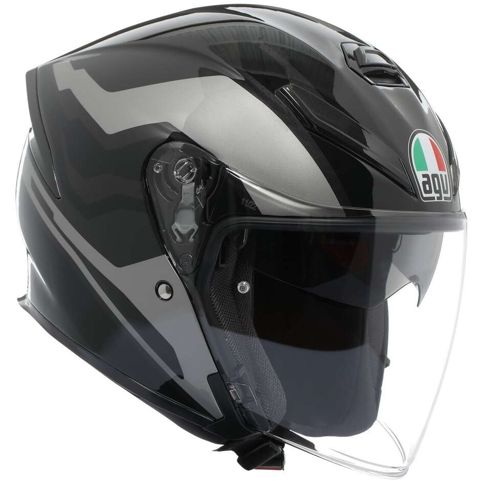 AGV K5 JET EVO TUNE Jet Motorcycle Helmet Grey Black
