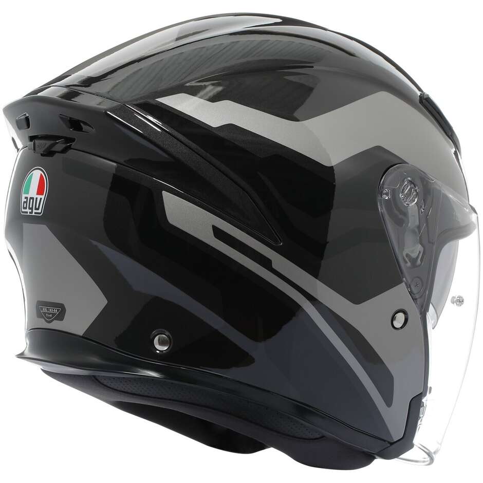 AGV K5 JET EVO TUNE Jet Motorcycle Helmet Grey Black