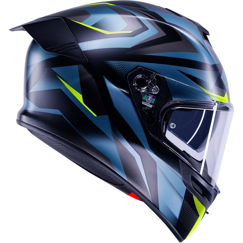 AGV K5 MUNOR Full Face Motorcycle Helmet Matte Black Fluorescent Yellow