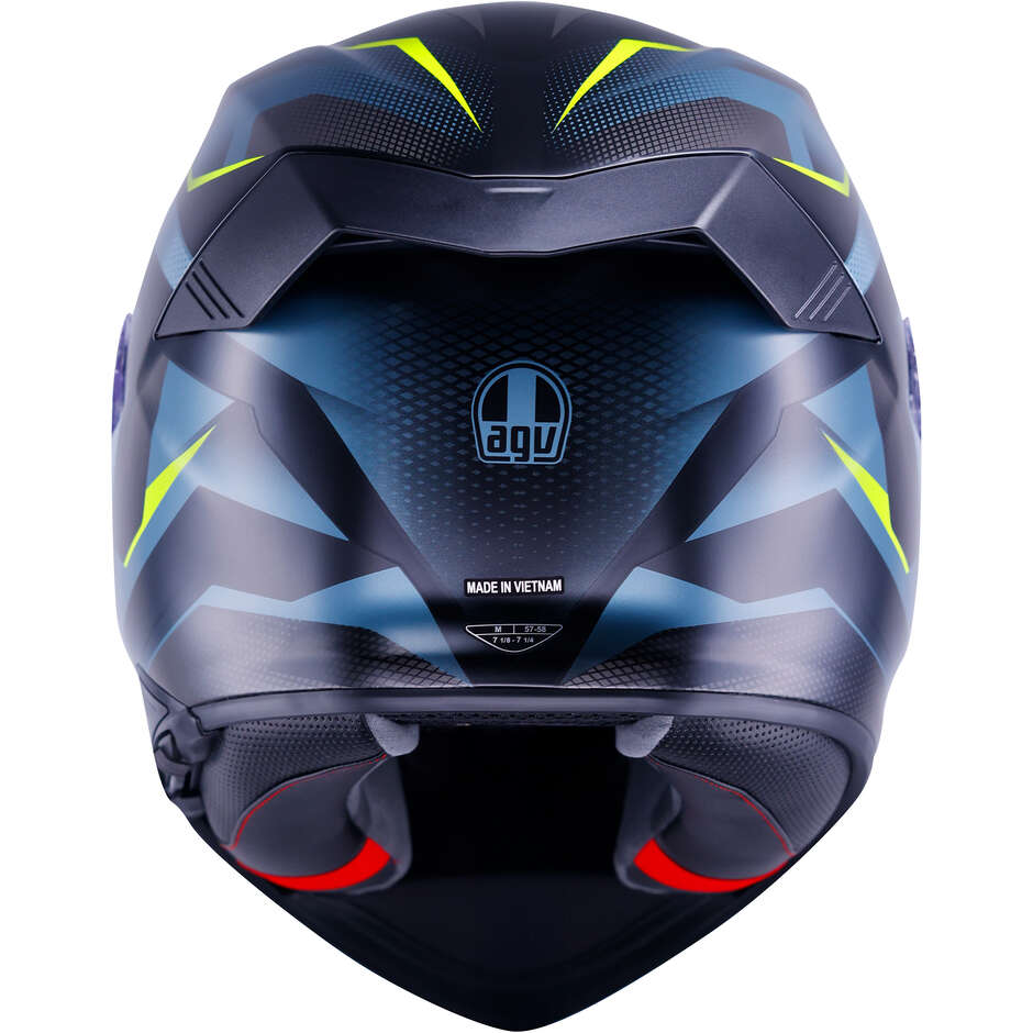 AGV K5 MUNOR Full Face Motorcycle Helmet Matte Black Fluorescent Yellow