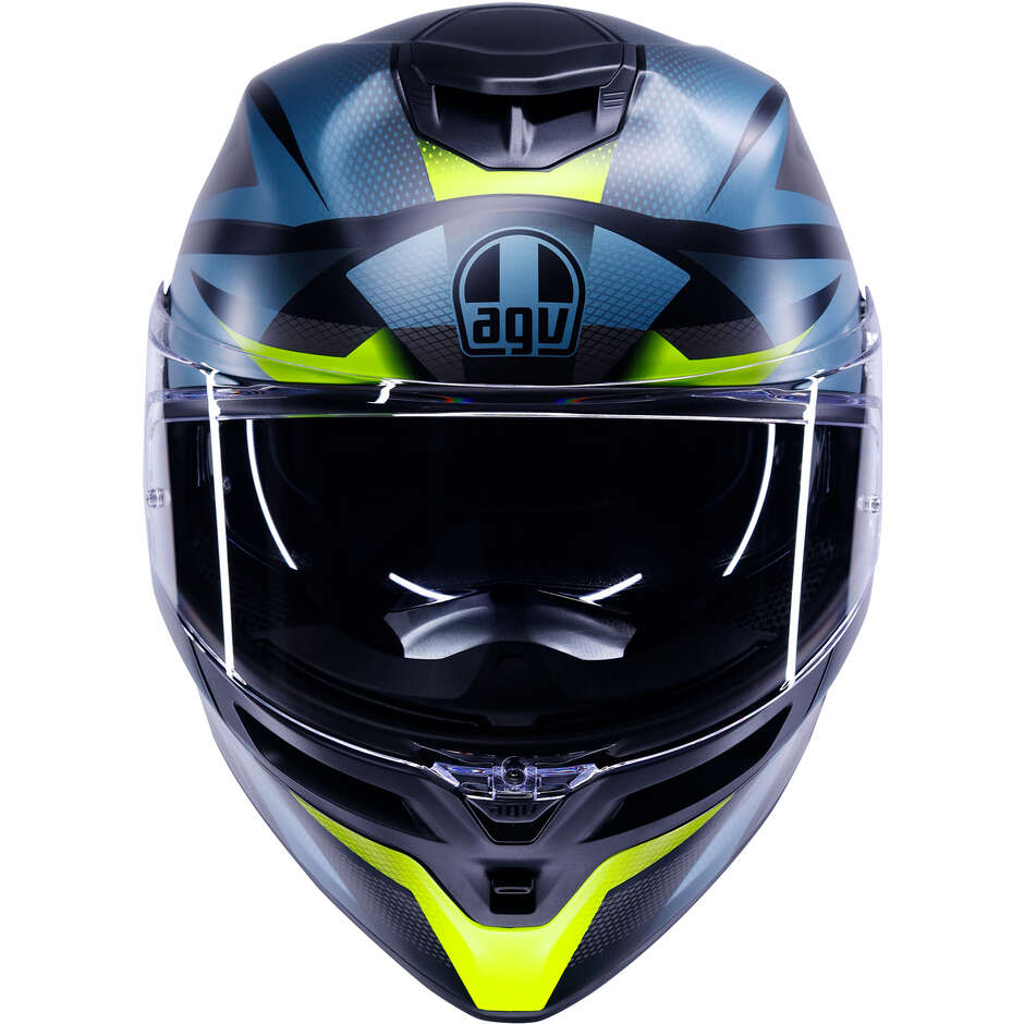 AGV K5 MUNOR Full Face Motorcycle Helmet Matte Black Fluorescent Yellow