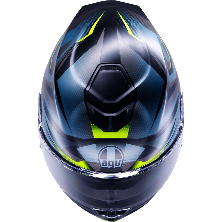 AGV K5 MUNOR Integralhelm für Motorräder, Mattschwarz/Fluoreszierendes Gelb