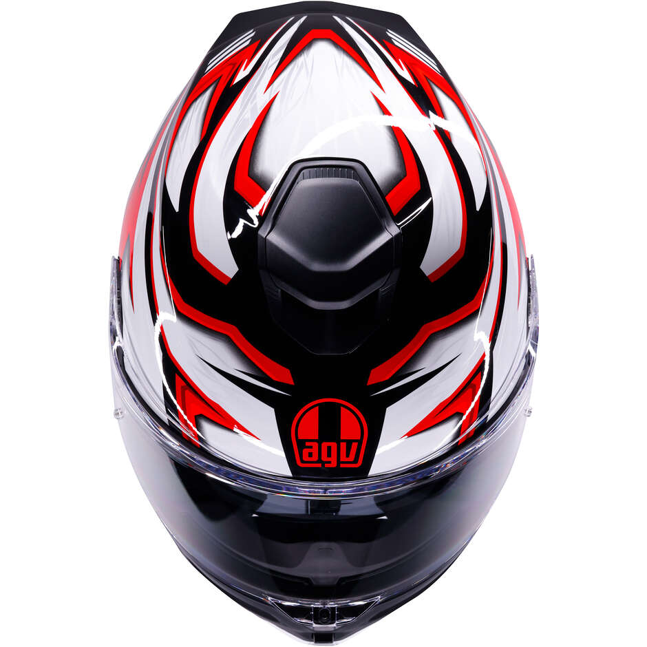AGV K5 ZENITHAR Full Face Motorcycle Helmet Black White Red