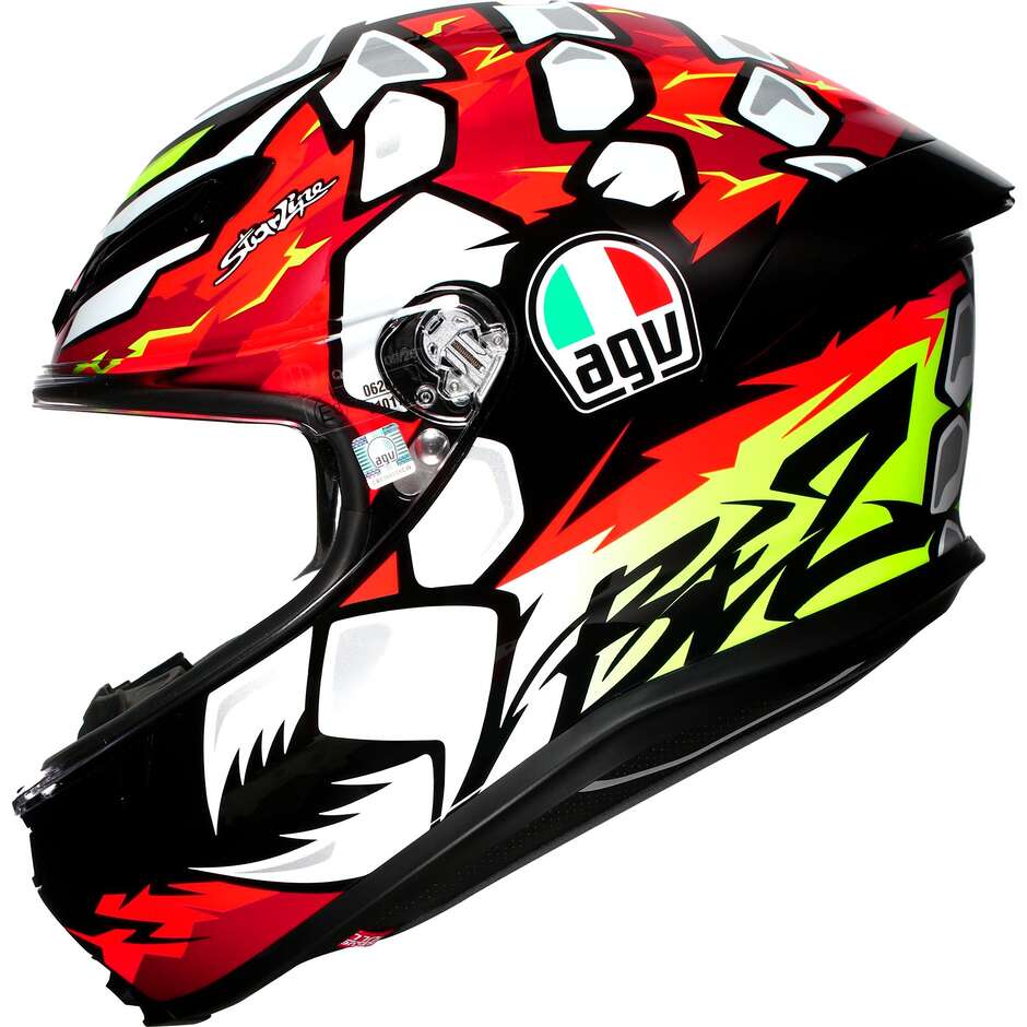 AGV K6 S BEZZECCHI 2024 Full-Face Touring Fiberglass Motorcycle Helmet