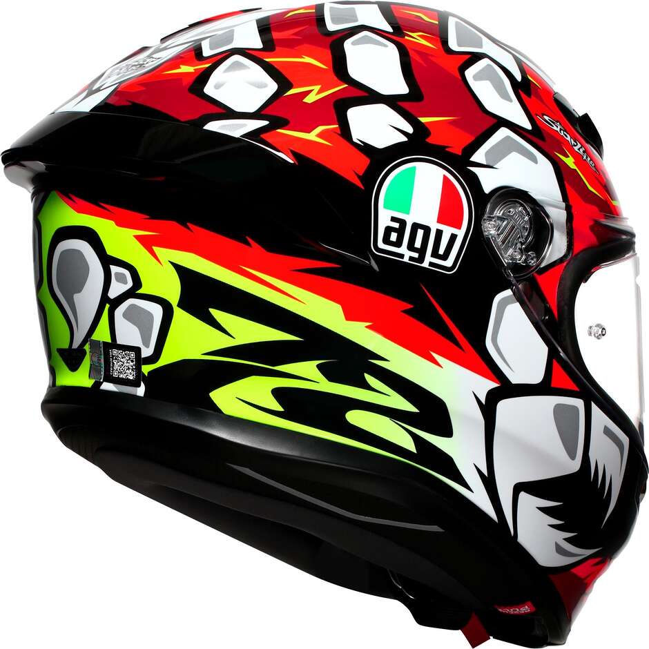 AGV K6 S BEZZECCHI 2024 Full-Face Touring Fiberglass Motorcycle Helmet
