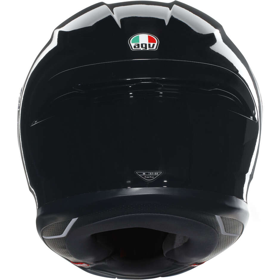 AGV K6 S Integralhelm für Motorräder, Schwarz