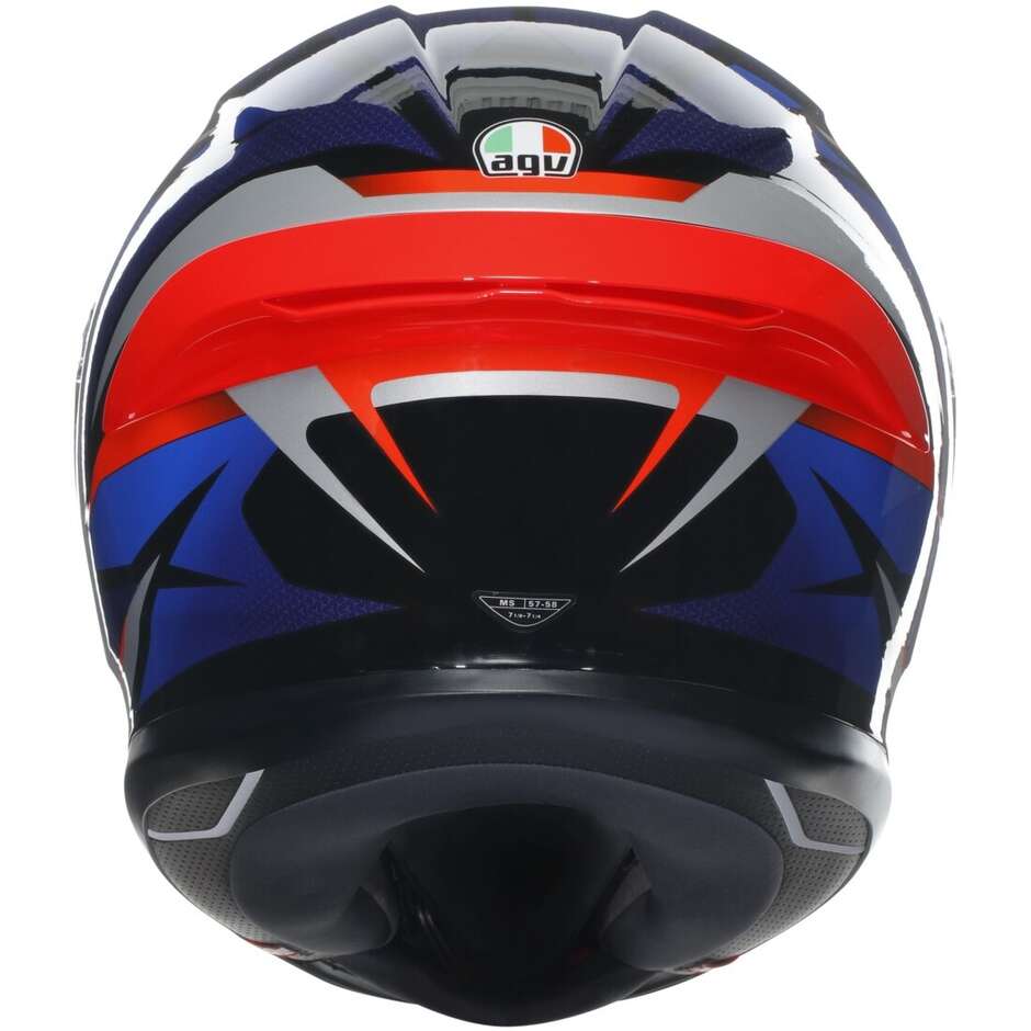 Agv K6 S SLASHCUT Touring Integral Motorcycle Helmet Black Blue Red