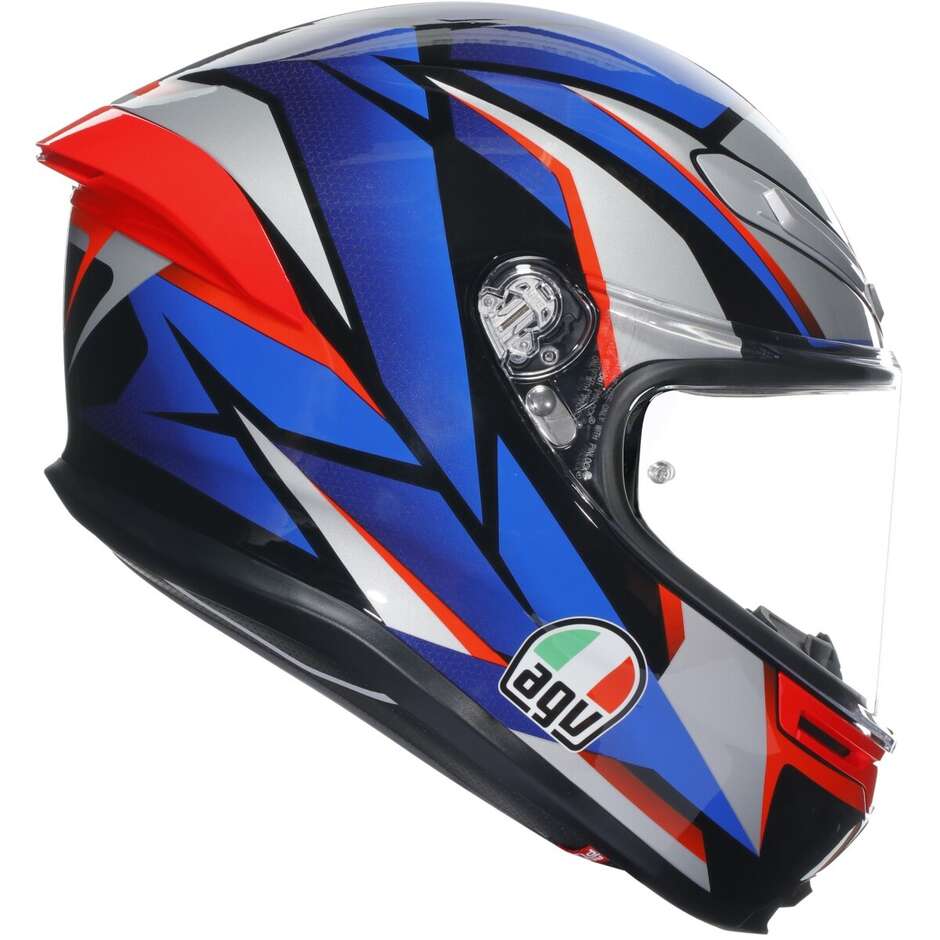 Agv K6 S SLASHCUT Touring Integral Motorcycle Helmet Black Blue Red