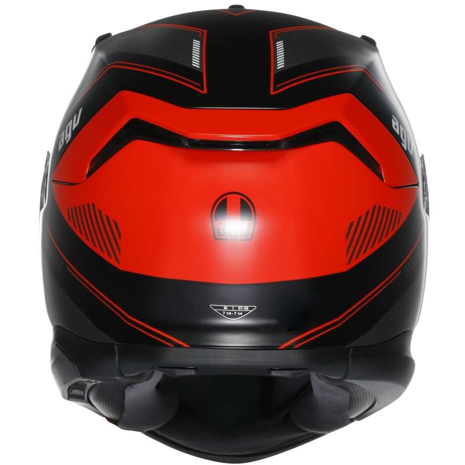 AGV K7 KYBER Full Face Motorcycle Helmet Matte Black Red