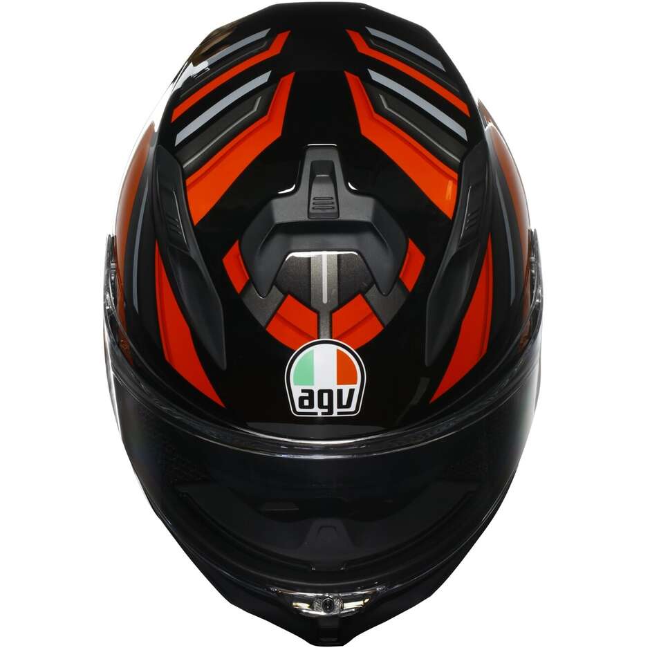 AGV K7 TAURAX Full Face Motorcycle Helmet Black Red