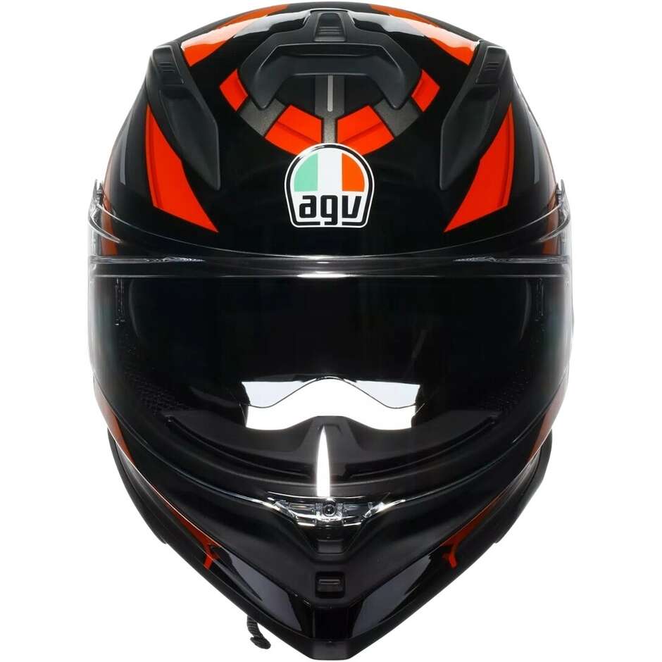 Agv K7 TAURAX Integralhelm Motorrad Schwarz Rot