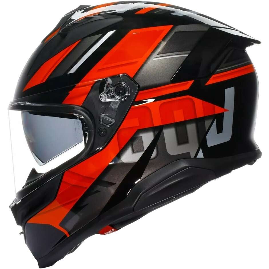 Agv K7 TAURAX Integralhelm Motorrad Schwarz Rot