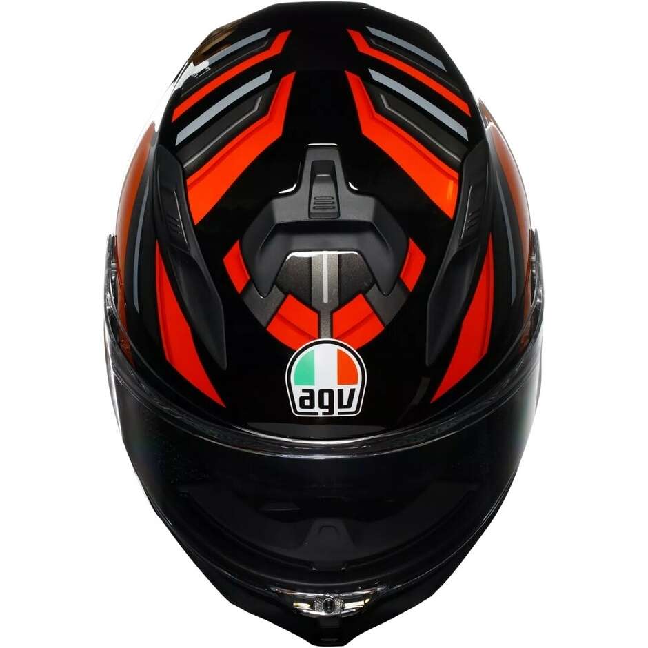 Agv K7 TAURAX Integralhelm Motorrad Schwarz Rot