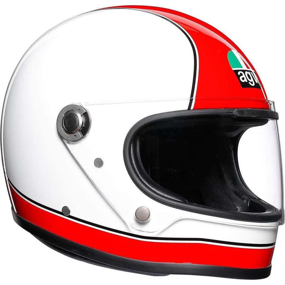 AGV Legend X3000 Multi Super Agv Integral Motorcycle Helmet White Red