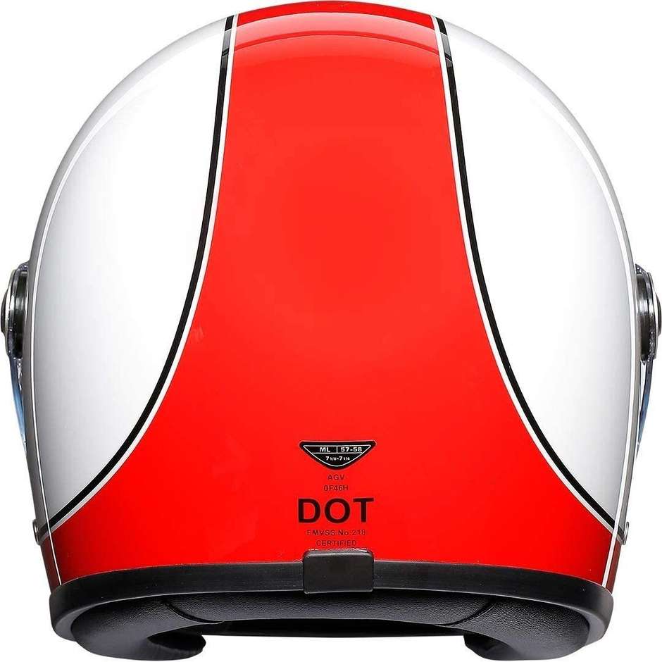 AGV Legend X3000 Multi Super Agv Integral Motorcycle Helmet White Red