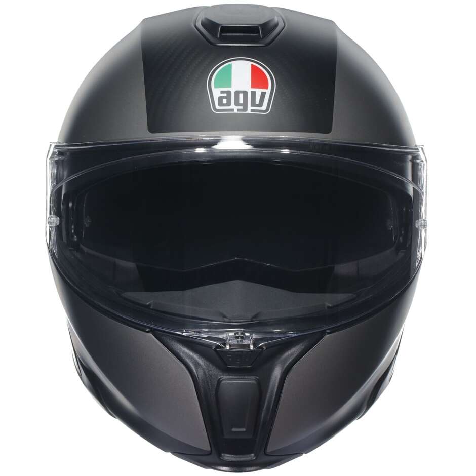 Agv Modular Motorcycle Helmet SPORTMODULAR OVERLAY Matt Double Gray