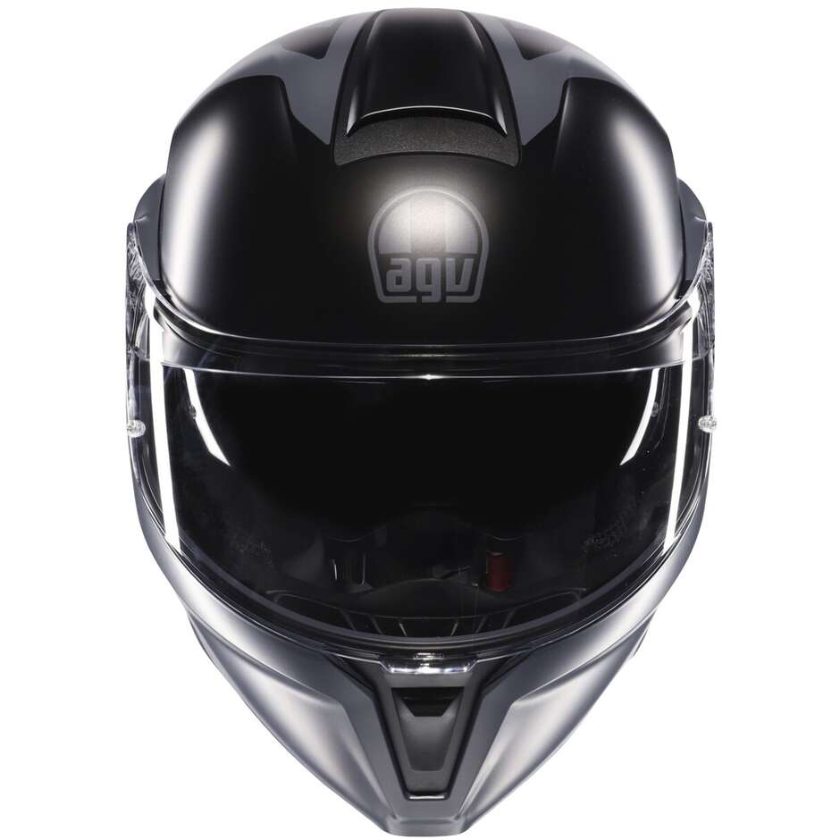 Agv Modularer Motorradhelm STREETMODULAR RESIA Matt Schwarz Grau