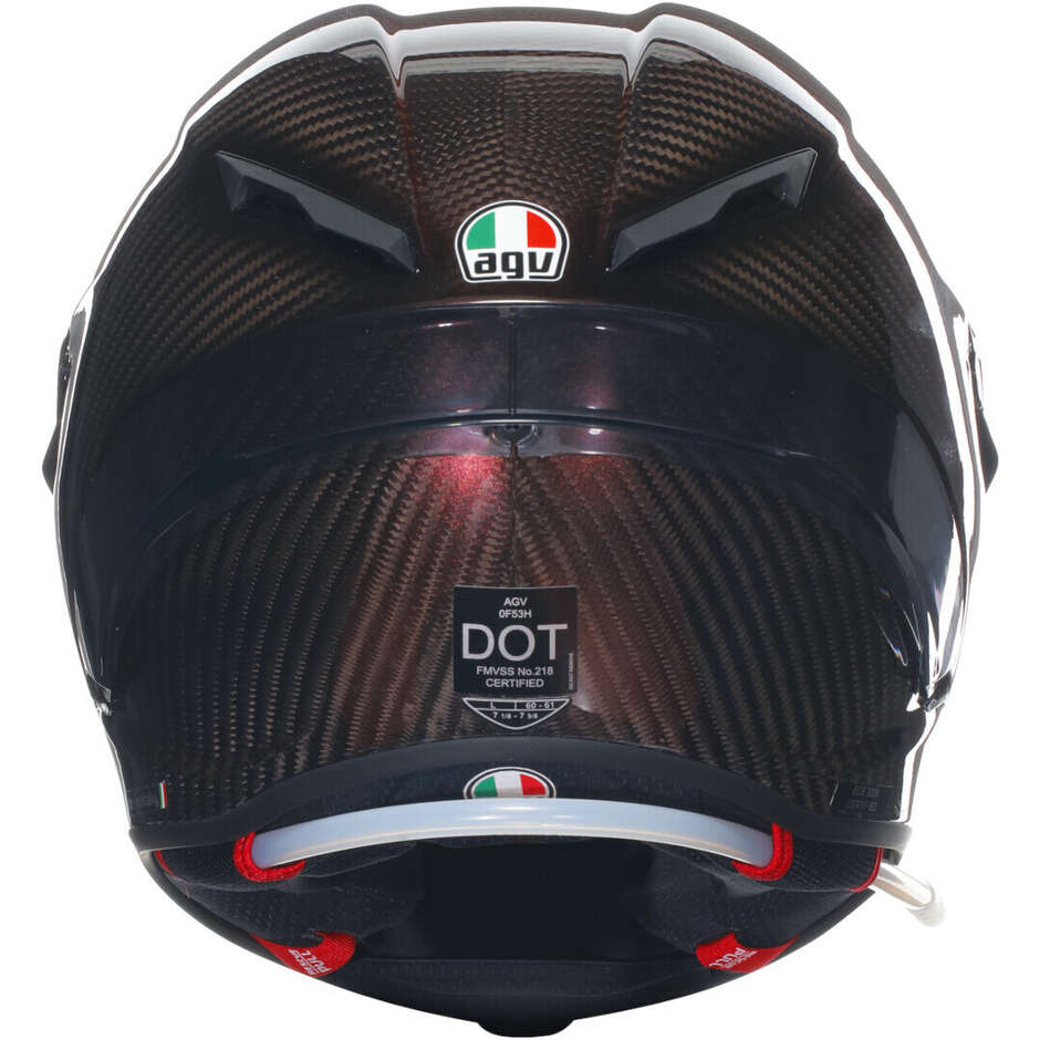 AGV PISTA GP RR MONO Full Face Motorcycle Helmet, Carbon Red