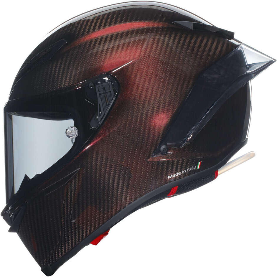 AGV PISTA GP RR MONO Full Face Motorcycle Helmet, Carbon Red