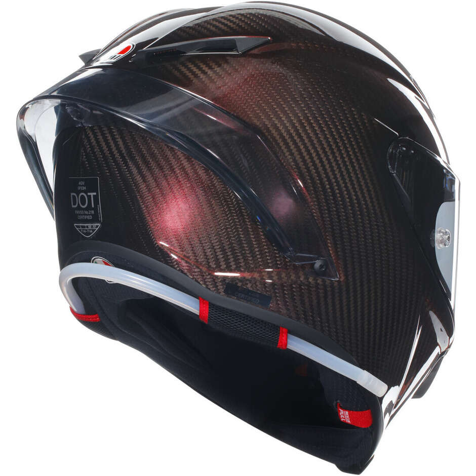AGV PISTA GP RR MONO Full Face Motorcycle Helmet, Carbon Red