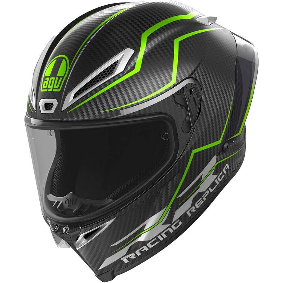 Agv PISTA GP RR PERFORMING Integral-Motorradhelm Carbon Lime